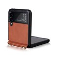 thumbnail image 5 of For Samsung Galaxy Z Flip 3 5G Cover with Strap Lanyard Shockproof Luxury Leather Hard Ultra Slim Case, 5 of 5
