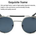 thumbnail image 4 of Gafas de sol Steampunk para hombres y mujeres, gafas de sol Steampunk vintage redondas con protección lateral, 4 of 8