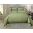 thumbnail image 2 of Couture Charm Decorative Coconut Button Closure Duvet Cover 3-Piece Set Unique Design 600-TC Egyptian Cotton, Super Queen ( 90" x 98" ) (Moss, Solid), 2 of 4