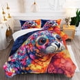 thumbnail image 5 of 3 Pieces Duvet Cover Set-Abstract 3D Seal- 3D Print Bedding 1 Duvet Cover 2 Pillowcases Natural Animals Comforter Set Soft Breathable for Boys Girls Children Duvet Set 8B54ANI8, 5 of 6
