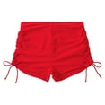 thumbnail image 4 of HOWPAY Swim Shorts Women High Waisted Basic Swim Boyshort Full Coverage Tummy Control Stretchy Solid Color Beach Pool Swimsuit Bottoms Red XL, 4 of 4