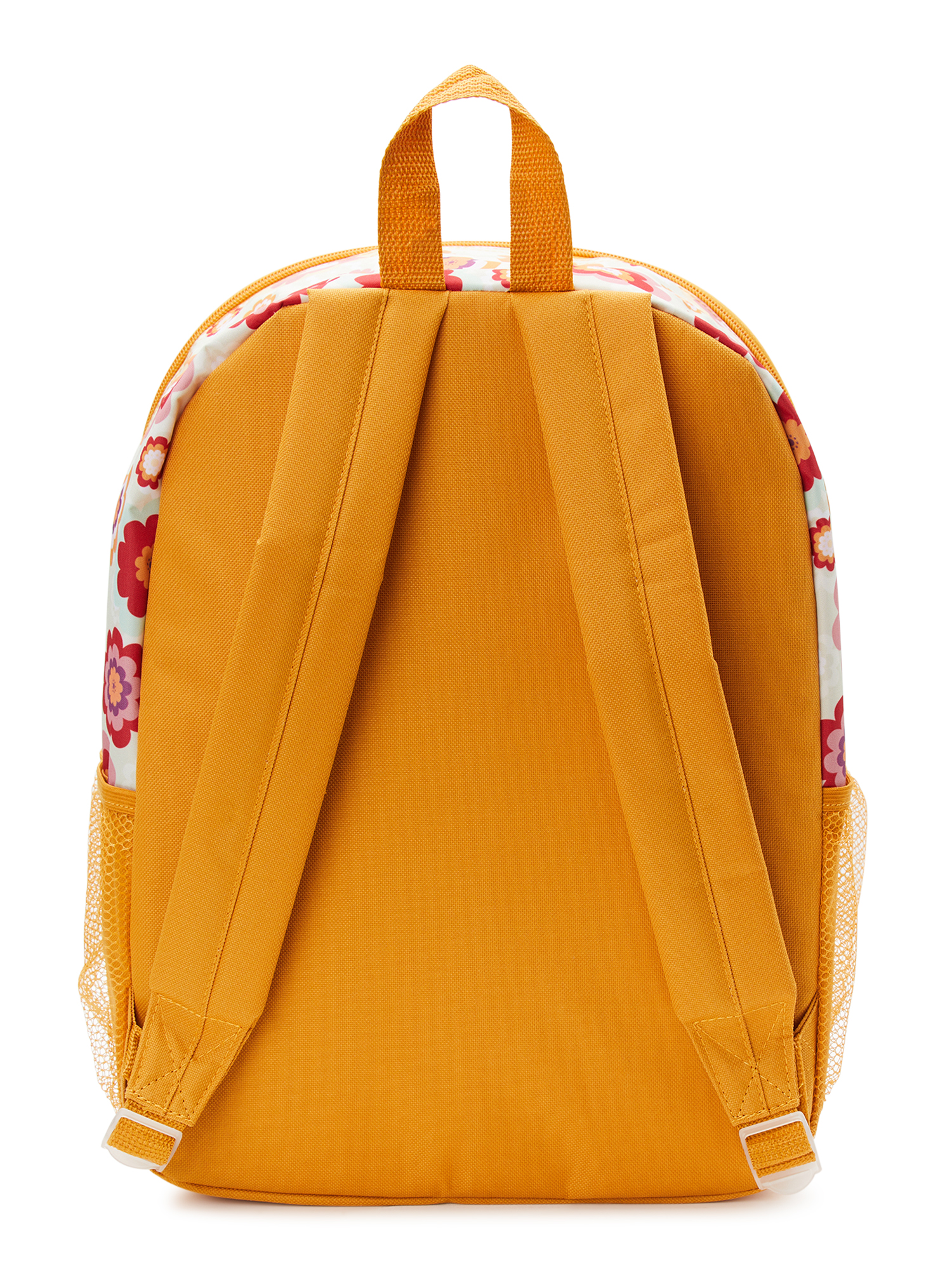 Wonder Nation Kids 16" Laptop Backpack, Hippie Floral Ochre Harvest
