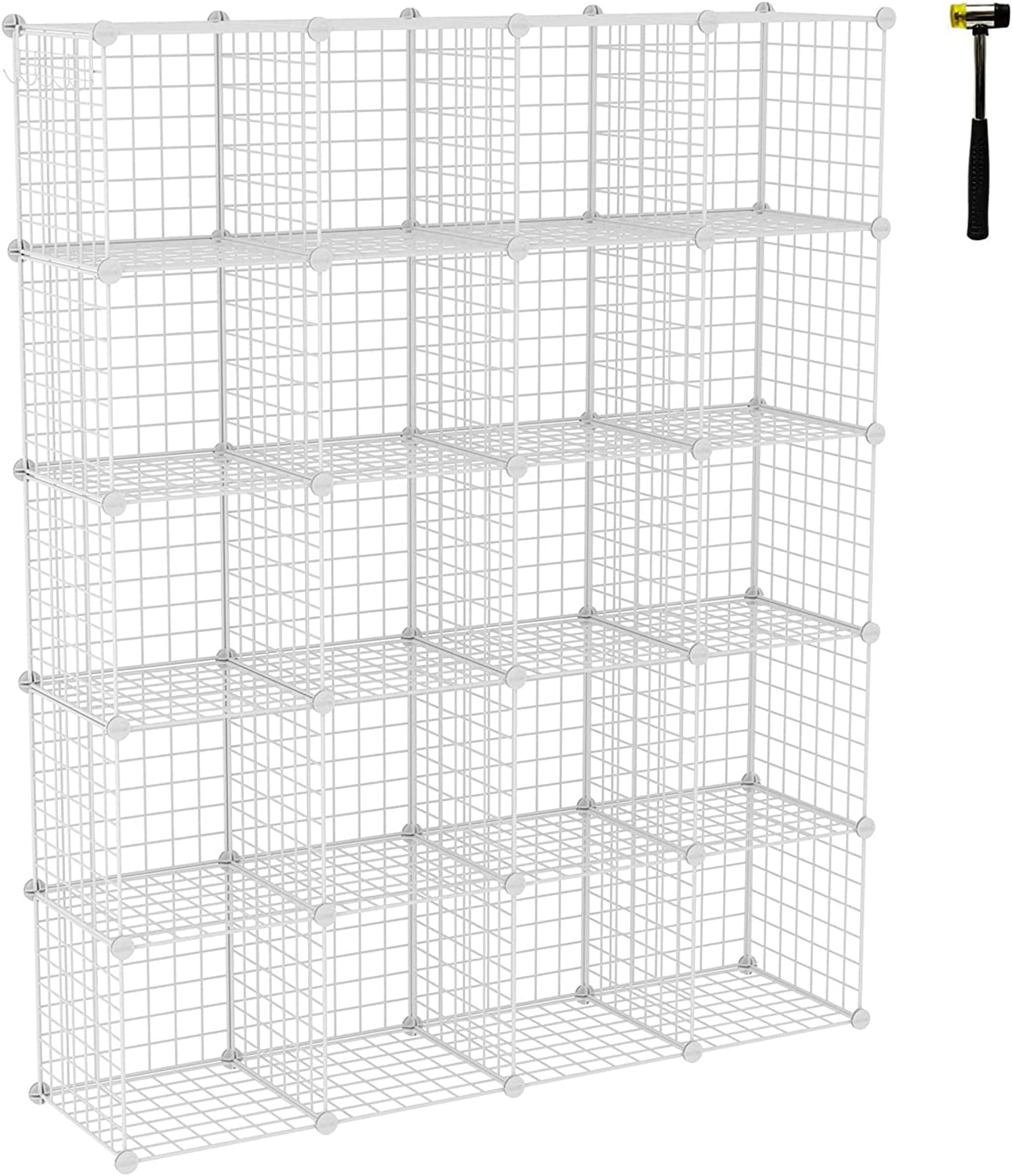 Wire Cube Storage, 20Cube Organizer Metal, C Grids Storage, Storage
