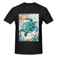 thumbnail image 4 of Bingfone Watercolor Sea Turtle Men'S Loose Fit Short-Sleeve Pocket T-Shirt, 4 of 7