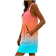 thumbnail image 6 of Sentmoon Romper Shorts for Women Dressy Casual Outfits for Women Sleeveless with Print Button Down Loose Fit Spaghetti Strap Jump Suits for Womens with Pockets Summer, 6 of 8