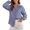 Gris, variante sur GPOECD Chemise Élégante à Col Rond à Rayures pour Femme Polyvalente Printemps Été Tenue de Tous les Jours Blouse Confortable Haut Rose,m