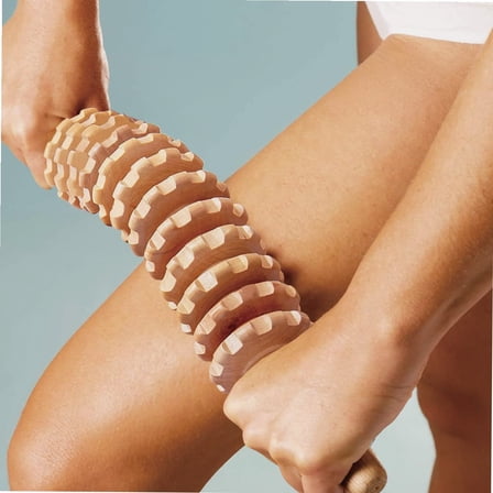 Wood Roller for Stomach Cellulite,Wooden Therapy Massage Tools for Body Shaping,Wood Rolling Massager Stick for Back Pain Reilf, Muscle Knots,Lymphatic Drainage