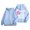 Sky Blue, variant on Blouses for Women Business Casual Winter Relaxed Fit Hooded Long-sleeved Kimono Cold Shoulder Zipper Floral Zip-Up Cotton Hoodies Sweatshirts(Black,L)
