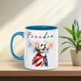 thumbnail image 5 of Freedom Shih Tzu on Independence Day 4th of July 11oz Accent Two-tone Mug Lion Dog Lover Gifts Coffee Tea Cup - 01005, 5 of 5