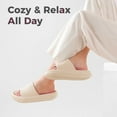 thumbnail image 3 of Ecetana Pillow Slippers for Women Non Slip Shower Slides Bathroom Sandals, 3 of 9