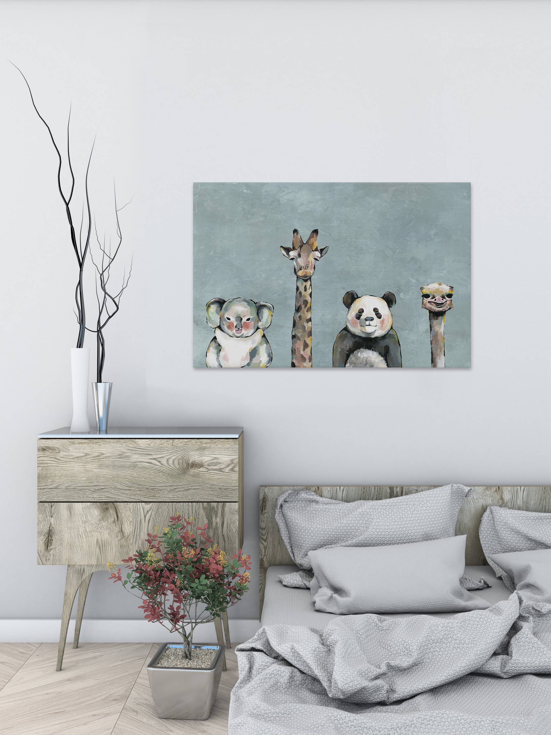 Chubby Bubbly Painting Print on Wrapped Canvas