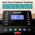 thumbnail image 3 of SereneLife Foldable Treadmill with Incline – 2.0HP Portable Treadmill with Bluetooth Speakers, Heart Rate Sensors, 12 Preset Programs, 0.8–8 MPH Speed, 264 lb Capacity, 3 of 5