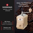 thumbnail image 2 of Zassenhaus Santiago Coffee Mill Grinder Beech Wood Natural Varnish Manual Hand Grinder, 2 of 7