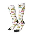 thumbnail image 2 of Balery Yoga Dogs Poses Printed Novelty Socks Men's Women's Crew Socks Sports Socks Knee High Socks Cotton Socks Quirky and Cool Socks, 2 of 9