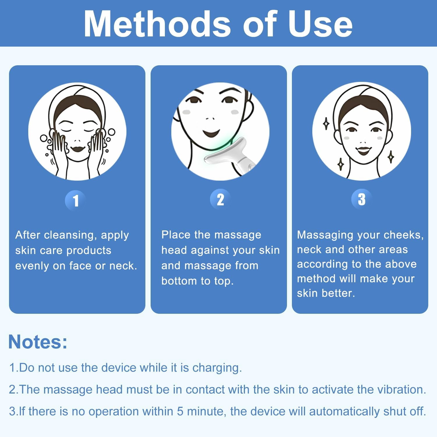 Red-Light Therapy for Face and Neck, Anti-Aging Massager with 4 Color LED, Vibration and Thermal Functions - White ( Dog House)