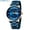 Blue, variant on Mens Watches Stainless Steel Waterproof Date Analog Quartz Fashion Business Wrist Watches for Men