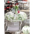 thumbnail image 5 of Outdoor Tablecloths with Umbrella Hole & Zipper, Light Green Eucalyptus Leaves Round Tablecloths 60 Inch, Watercolor Spring Summer Botanical Waterproof Table Cloth, Patio/Pool/Picnic Table Covers, 5 of 8