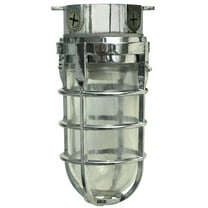 Woods L1706CH Vandal Resistant 150W Incandescent Security Light, Ceiling Mount, Chrome