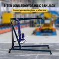 thumbnail image 2 of Mescukay 8 Ton Hydraulic Long Ram Jack, Hydraulic Ram Jack with Handle, Manual Cherry Picker Engine Lift Hoist for Garage Workshop Cranes, Engine Lifts, 2 of 6