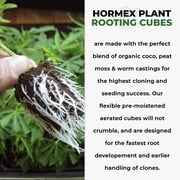 Hormex Rooting Cubes for Plant Starter and Seedling Growth, Ideal for Soil or Hydroponics (50)