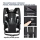 thumbnail image 4 of Mochila urbana Meeyoga YL-BB2812 color negro diseño lisa 45L, 4 of 5