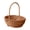 B, variant on Handmade Imitation Rattan Flower Basket; Fresh Flower Arrangement Basket with Handle; Decorative Woven Gift Basket for Wedding and Home Party; Rustic Wicker Decor