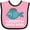 Pink and Black, variant on Inktastic Grandpa's Fishing Buddy Little Fisher Boys or Girls Baby Bib