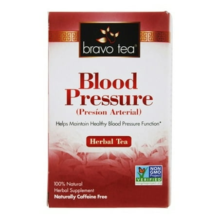 Bravo Teas and Herbs Blood Pressure Herbal Supplement Tea Bags, 72
