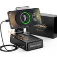 thumbnail image 1 of Soporte para teléfono celular con altavoz Bluetooth con carga de 5000 mAh, 1 of 8