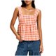 thumbnail image 1 of Blusas sin Mangas de Cuadros para Mujer con Escote Cuadrado Estilo Babydoll, Camisetas de Verano Suaves y Cómodas con Tirante Ancho sin Mangas, 1 of 8