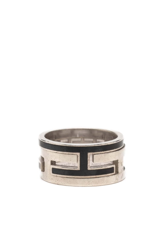 Pre-Owned Hermes Move H Ring, Size 51, SV925 Silver, Women's.