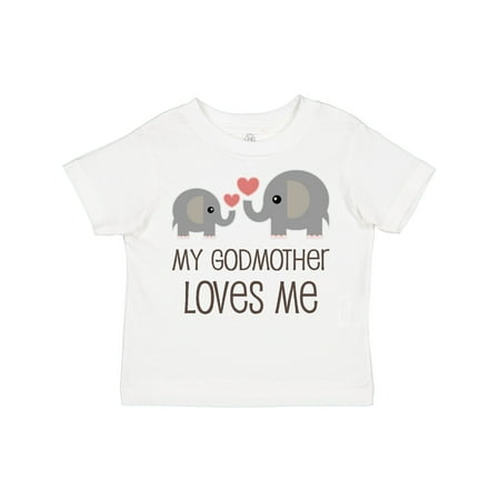 

Inktastic My Godmother Loves Me Gift Toddler Boy or Toddler Girl T-Shirt