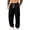Black, variant on Open Bottom Sweatpants Men Big and Tall Elastic Waist Drawstring Pants Pull on Sweat Pant Workout Fall Trouser with Pockets Gray M