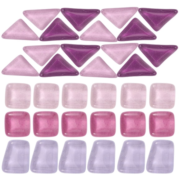 OUNONA Glass Tiles Small Square Decorative for Kitchen Walls