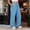 Sky Blue, variant on Viadha Swetpants for Women Casual High Waisted Wide Leg Pants Stretch Waistband Drawstring Sweat Pants with Pockets