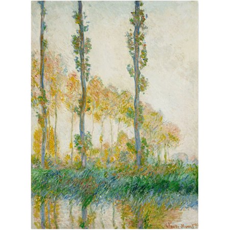 Trademark Fine Art "The Three Trees, Autumn" Canva