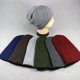 thumbnail image 2 of Gorro de lana cálido para otoño e invierno, a rayas, para hombre y mujer, para exteriores, tejido de punto, 2 of 6