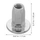 thumbnail image 2 of NUOLUX 100Ud Tornillos Para Base De Chapa Metálica Plateada Con Instalación Fácil, 2 of 6