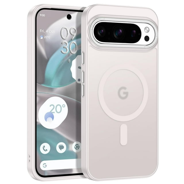 Funda Magnética BENTOBEN para Google Pixel 9 Pro XL Gris Claro