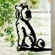 thumbnail image 2 of Perro De Metal Silueta Jardín Perro Estacas Patio Arte Para Jardín Terraza Árbol Decoración Monstrate HA036487-00, 2 of 6