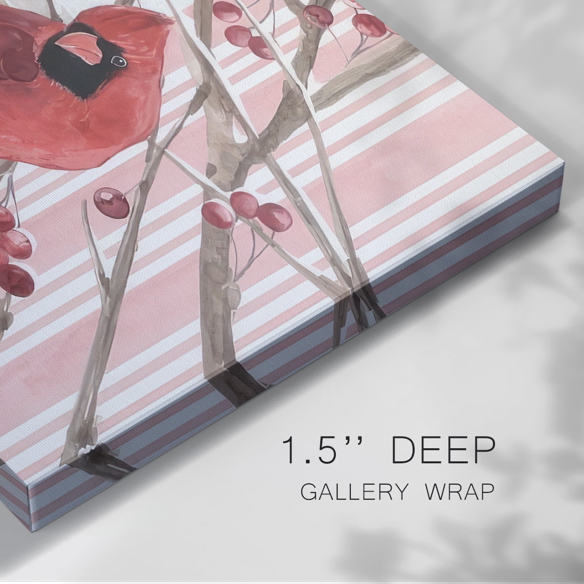 Winter Cardinal Collection A- Gallery Wrapped Canvas