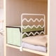thumbnail image 4 of Separador de plástico | Organizador de almacenamiento ajustable de acrílico transparente para armarios, estanterías y estanterías | Separador multiusos para ropa, bolsos y artículos del hogar, 4 of 7