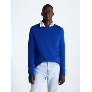 Free Assembly Men's Cashmere Crewneck Sweater, Long Sleeve