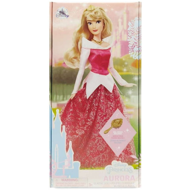 Disney Store Official Princess Aurora Classic Doll for Kids, Sleeping Beauty,  11½ Inches, Includes Brush with Molded Details, Fully Posable Toy in  Glittering Outfit - Suitable for Ages 3+ Toy Figure 