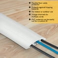 thumbnail image 3 of Simple Cord 4 Ft Cord Cover - 3-Channel Raceway for Sidewalks or Walkways, 3 of 8