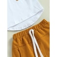 thumbnail image 6 of Inevnen Toddler Baby Boy Clothes Short Sleeve T Shirt Top Boys Shorts with Pocket Summer Outfit 2Pcs Set, 6 of 8