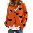 thumbnail image 1 of Jgppe Women's Drop Shoulder Cardigans Long Sleeve Button Front Cute Soft Loose Sweater Coat, 1 of 1