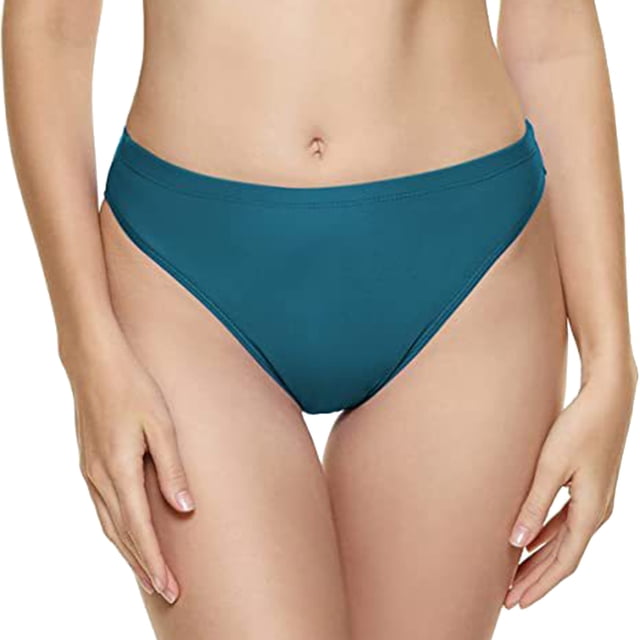 B91xZ Bas de Bikini Taille Haute Froncé Tankini Maillot de Bain, Vert m