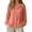 Tops-Orange, variant on Women Lapel Collar Short Sleeve Women's Linen Button Shirt Raglan Long Sleeve Crew Neck Blouses Loose Upf Sun Protection Outdoor Athletic Tops L