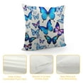 thumbnail image 4 of Nawypu  Blue Butterfly Pattern Pillow Cover,Decorative Couch Pillow Cover for Sofa,Cushion Case Indoor Outdoor Home Decoration, 4 of 5